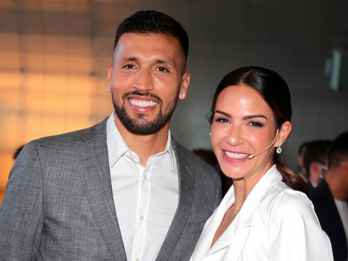 Ezequiel Garay y Tamara Gorro