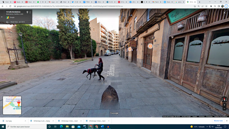 Calle Bordadores, donde ocurrieron los hechos.