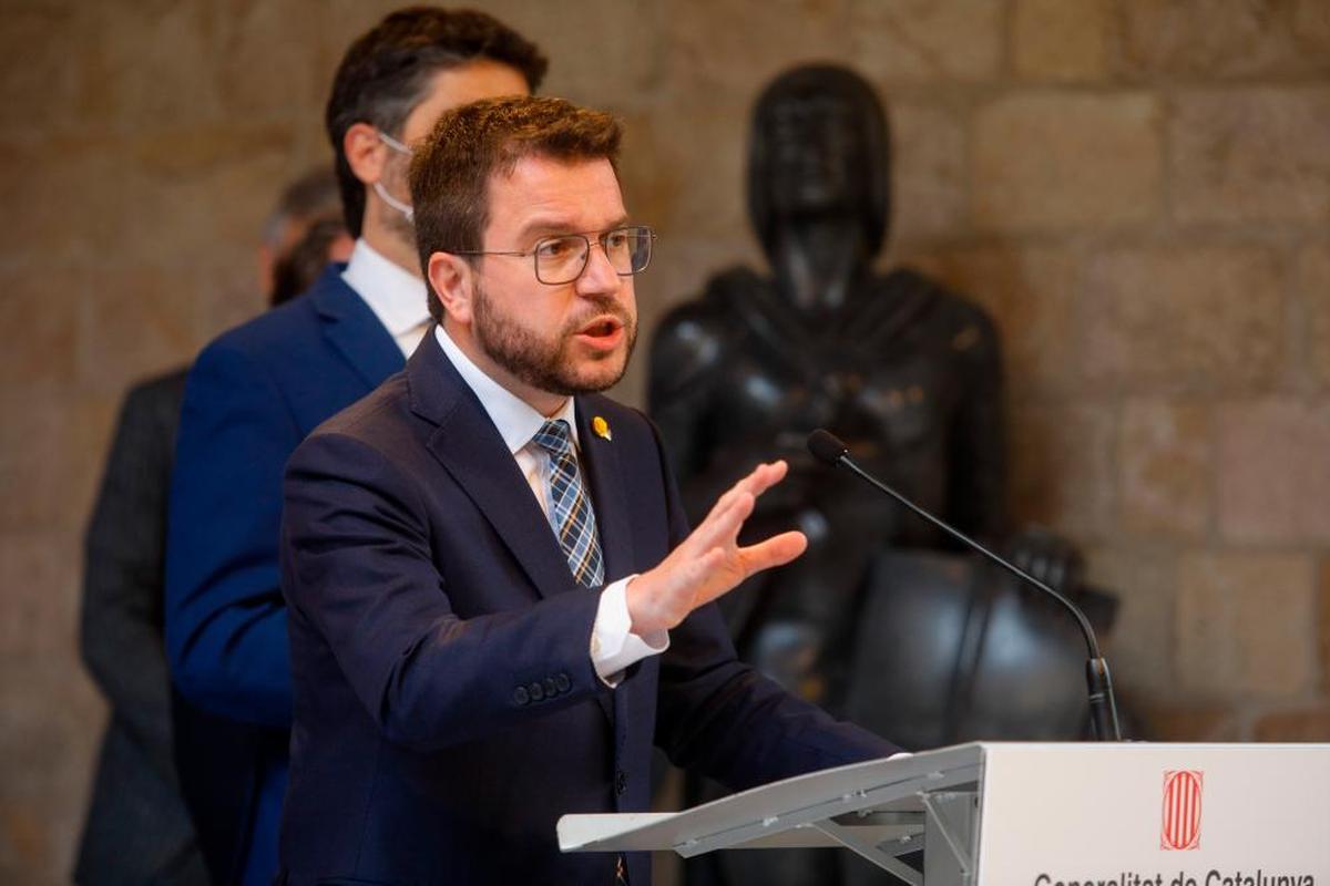 El presidente de la Generalitat, Pere Aragonès.