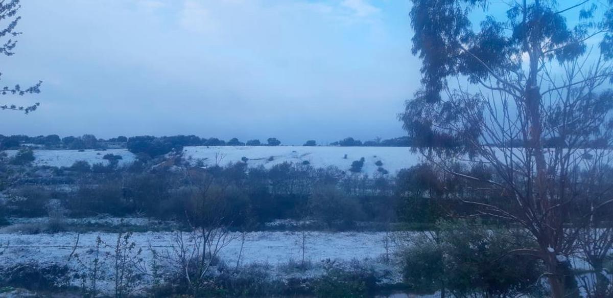 Nevada en Puebla de Yeltes. | ÓSCAR DE LA NAVA