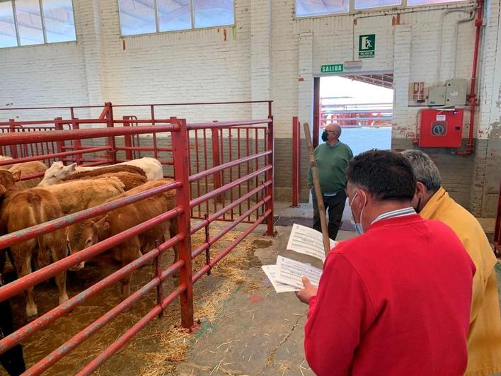 Imagen del pasado lunes, último mercado con la obligatoriedad de mascarilla.