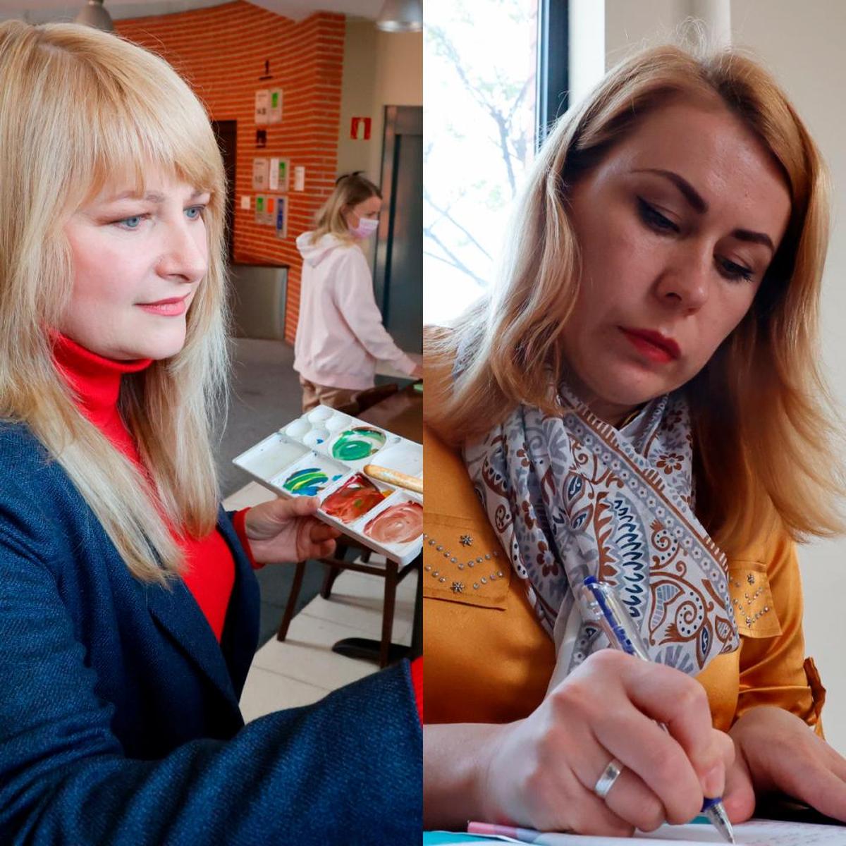 Anzhela Melnykova ha retomado su pasión por la pintura. Nata Polishchuk es escritora, filóloga y periodista