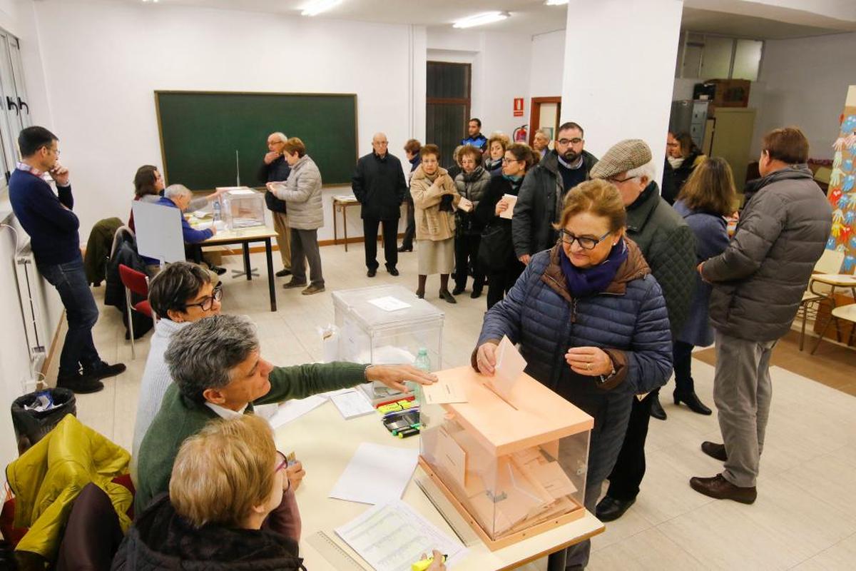 Votación en las últimas elecciones generales celebradas en noviembre de 2019