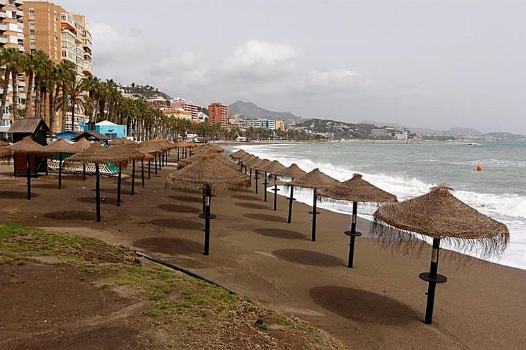Playa de la Malagueta, donde han ocurrido los hechos.