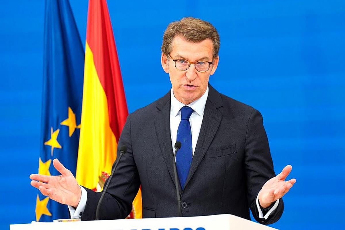 Alberto Núñez Feijóo, presidente del Partido Popular.