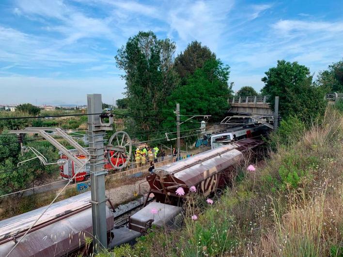 Trenes implicados en el accidente.