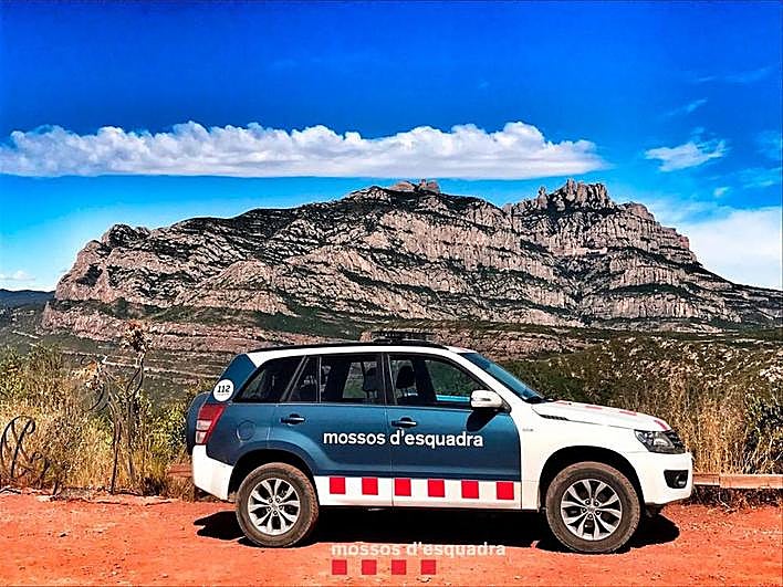 Un vehículo de los Mossos de Esquadra.