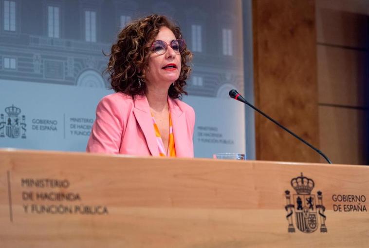 La ministra de Hacienda y Función Pública, María Jesús Montero