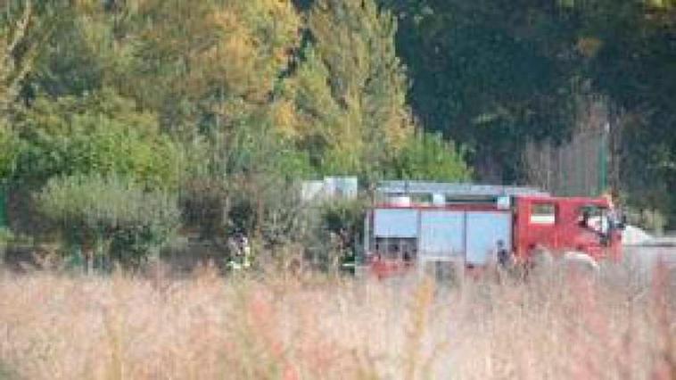 Los Bomberos, en una actuación anterior en la zona de la Aldehuela