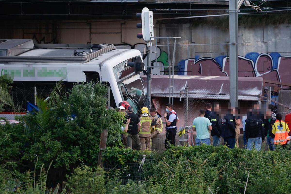 Otro accidente de tren de este mes de mayo en Barcelona.