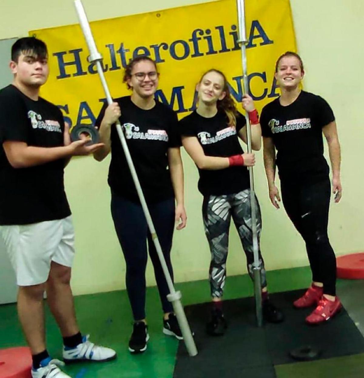 José Rodríguez, Ayla Camila Castro y las hermanas Marta y Laura García Rincón