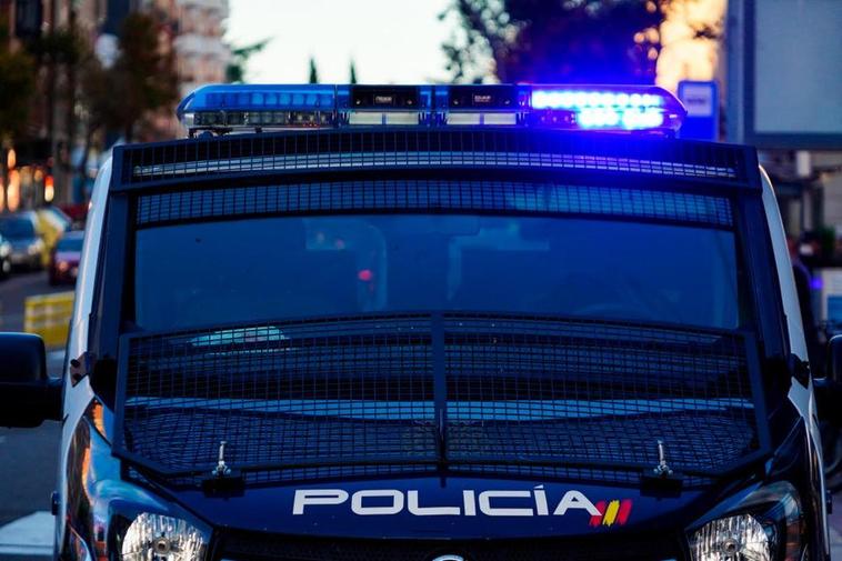 Un vehículo de la Policía Nacional