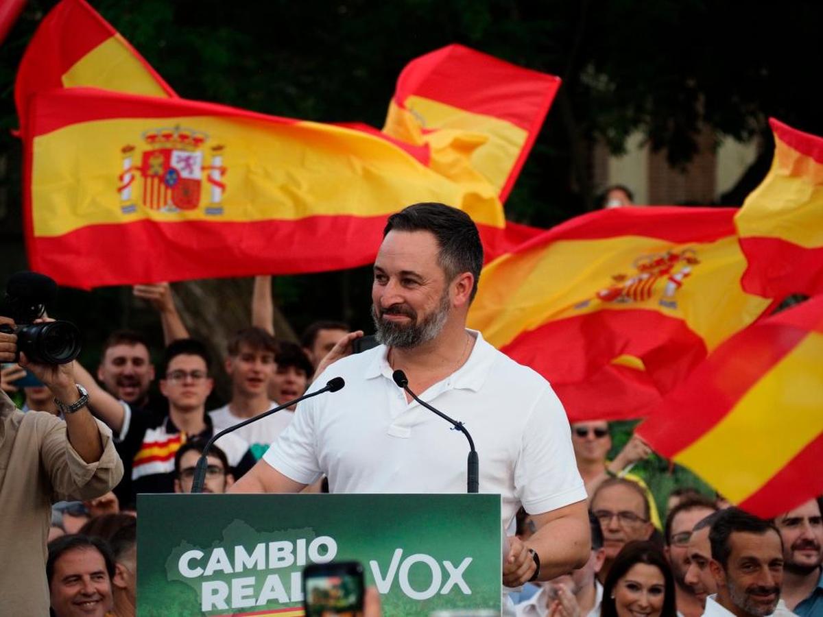 Santiago Abascal pronuncia un discurso en Andalucía