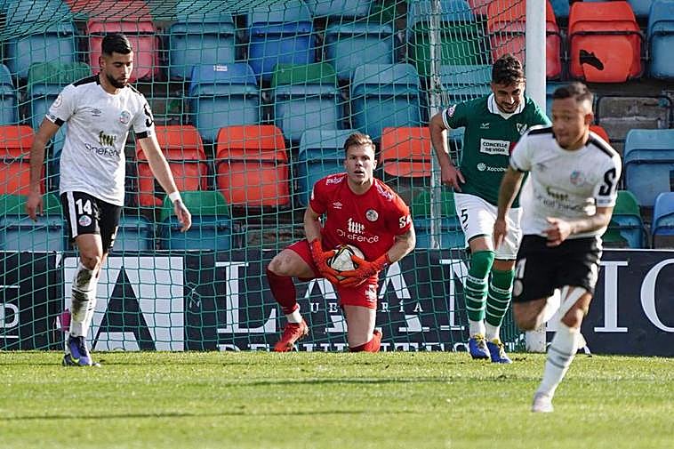 José Salcedo en un partido con el Salamanca.