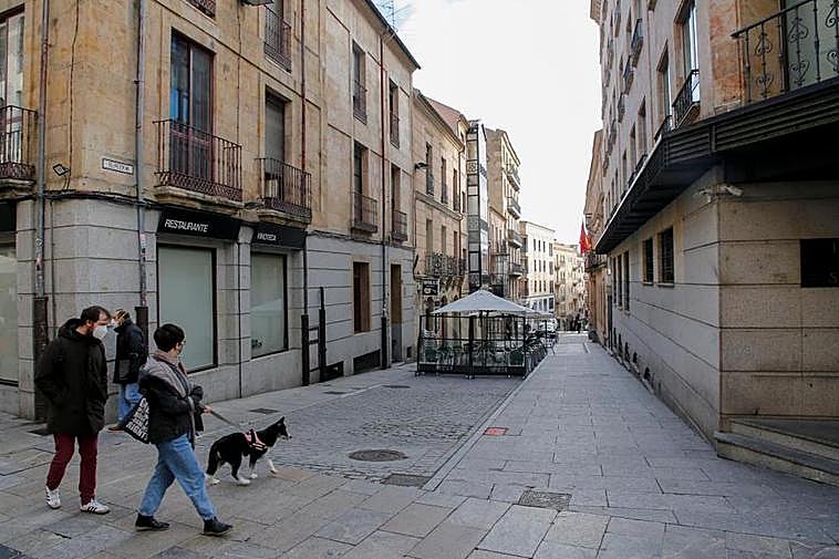 Calle Felipe Espino de la capital salmantina.