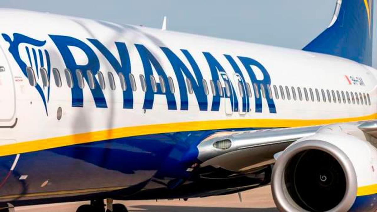 Un avión de Ryanair.