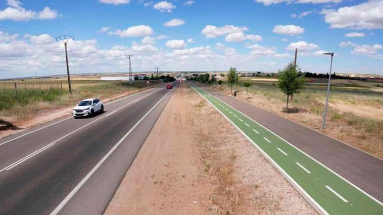 La carretera SA-11, junto a la que se desarrollará parte del proyecto