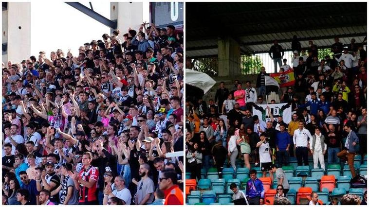 Aficionados del Unionistas y del Salamanca UDS durante partidos de la pasada temporada