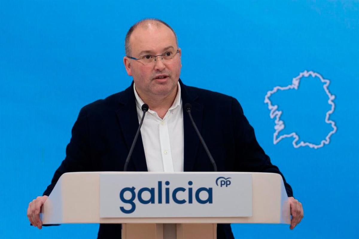 El vicesecretario de Organizacion del PP y senador por Galicia, Miguel Tellado.