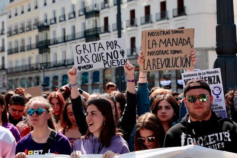 Manifestación contra la sentencia de ‘La Manada’.