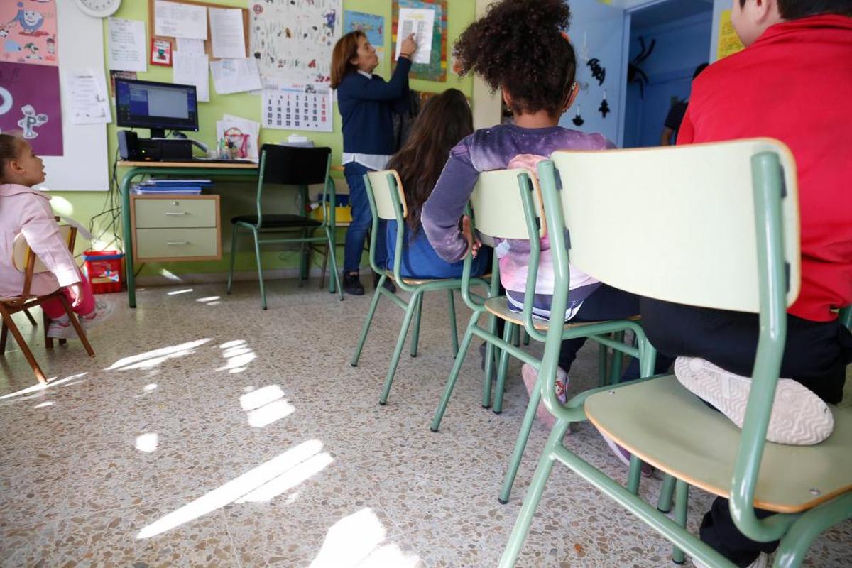 Niños de Infantil en una clase.