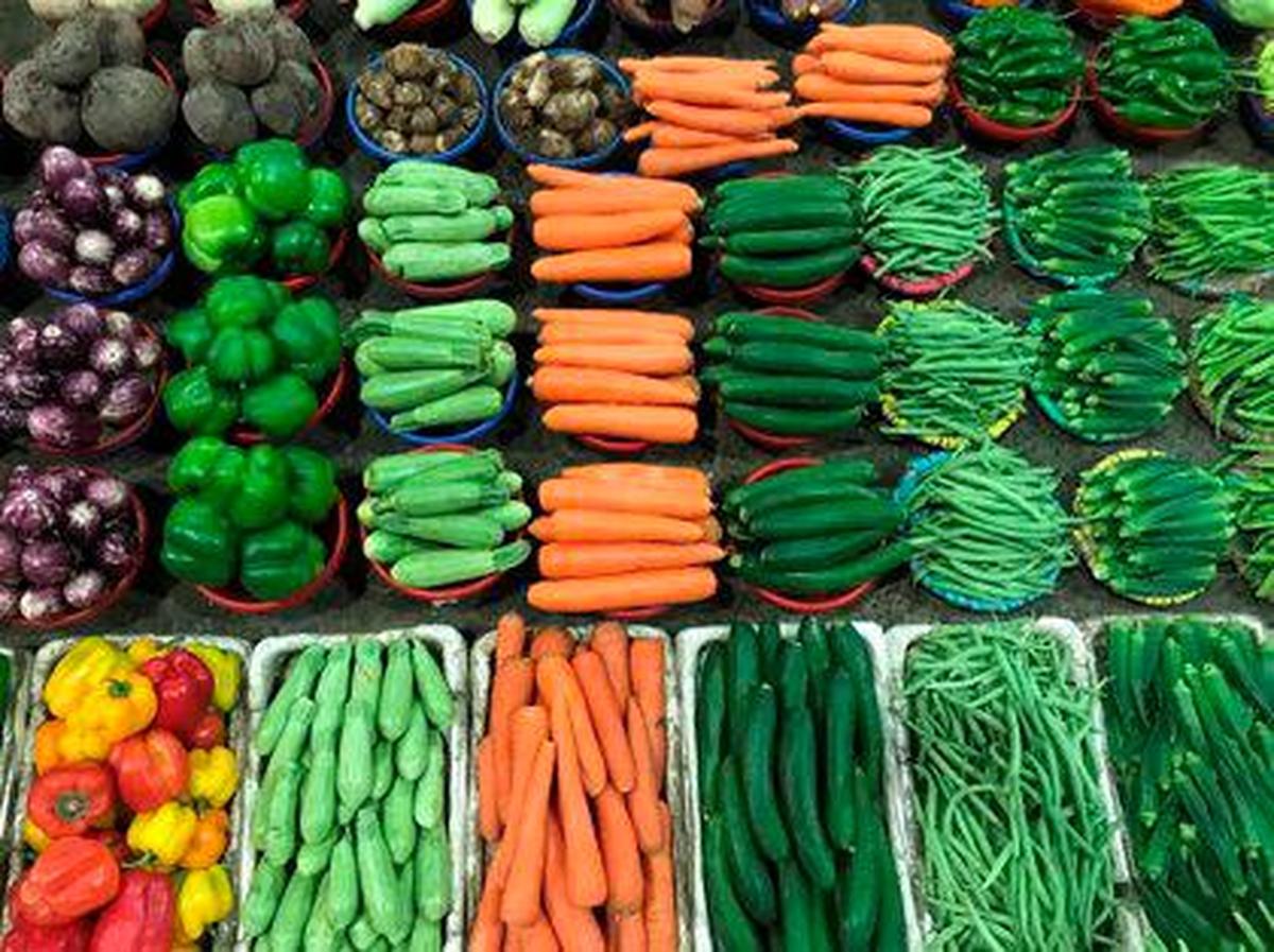 Verduras y hortalizas de huerta.