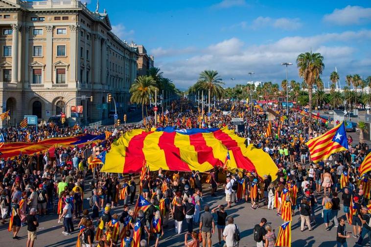 El evidente declive de la Diada catalana con un total de 150.000 asistentes