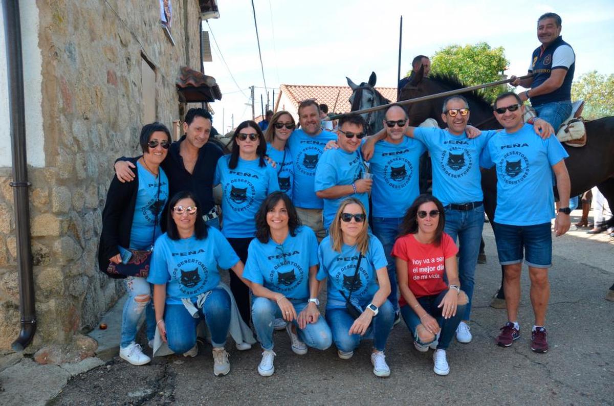 Peña “Los Desertores”, momentos antes del evento.