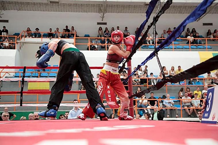 Cristina Morales, en su combate contra la irlandesa Cara MacLaughlin.