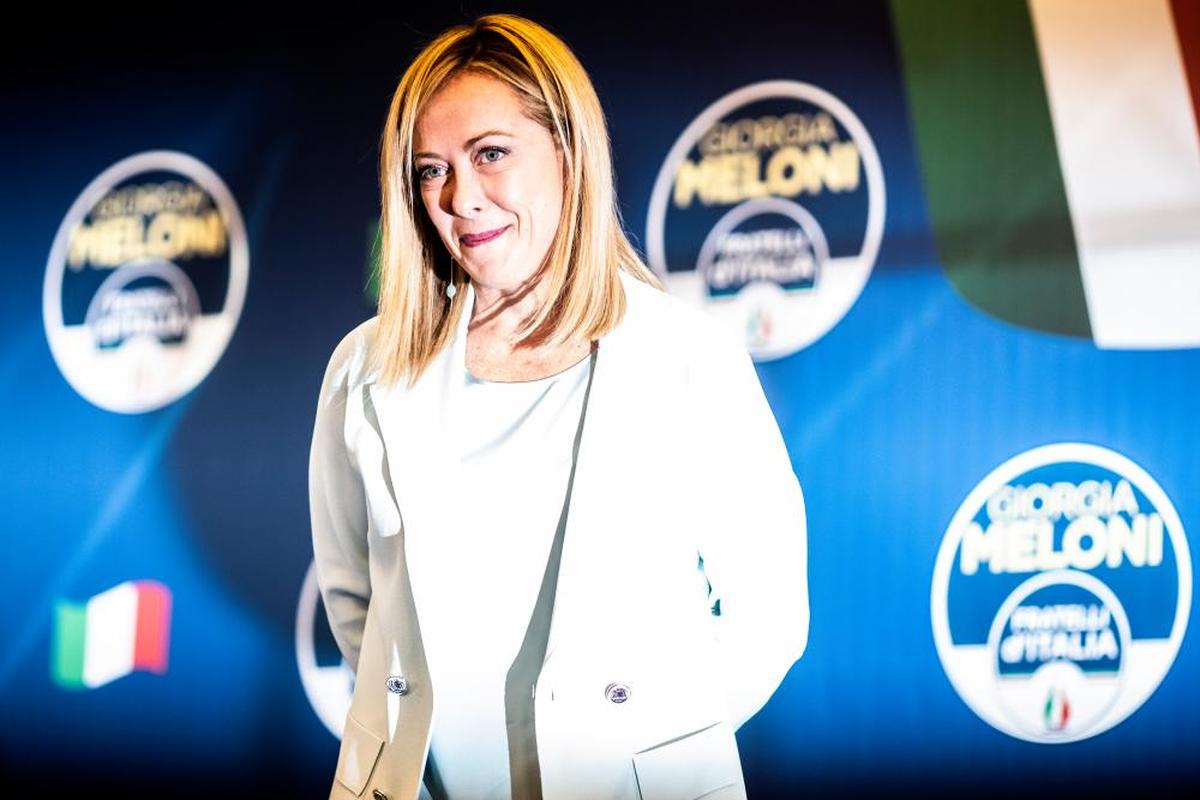 Giorgia Meloni, futura primera ministra de Italia.