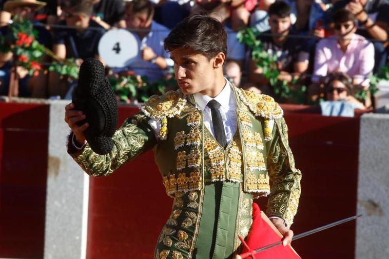 Manuel Diosleguarde, en la corrida de toros que toreó el pasado 16 de agosto en el coso de Vitigudino.