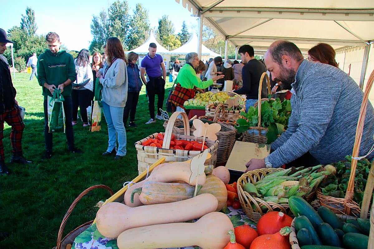 Uno de los puestos de verduras y hortalizas del mercado