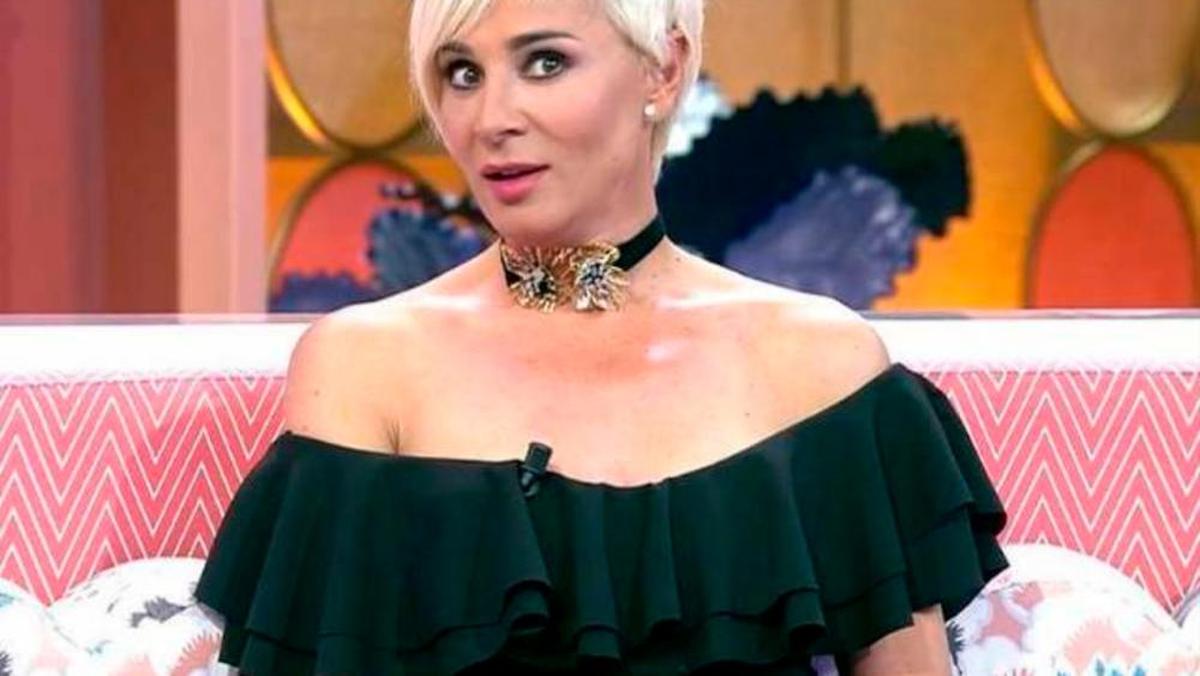 Ana María Aldón en la televisión este miércoles festivo.