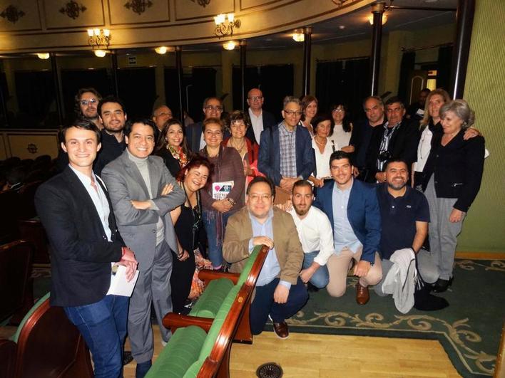 Imagen del acto llevado a cabo este viernes por la tarde en el Teatro Liceo