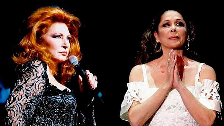 Rocío Jurado e Isabel Pantoja.