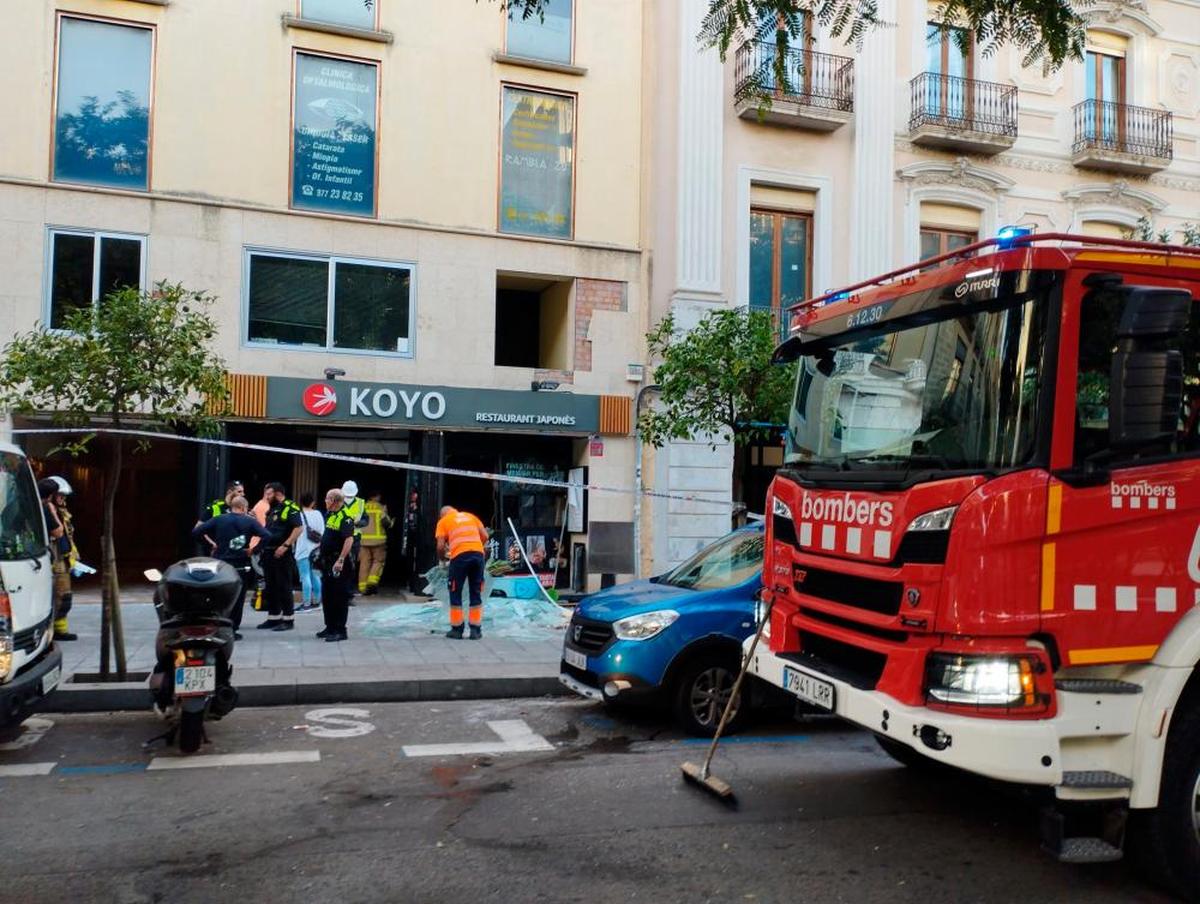 Restaurante de la Rambla Nova de Tarragona donde se ha producido una explosión de gas