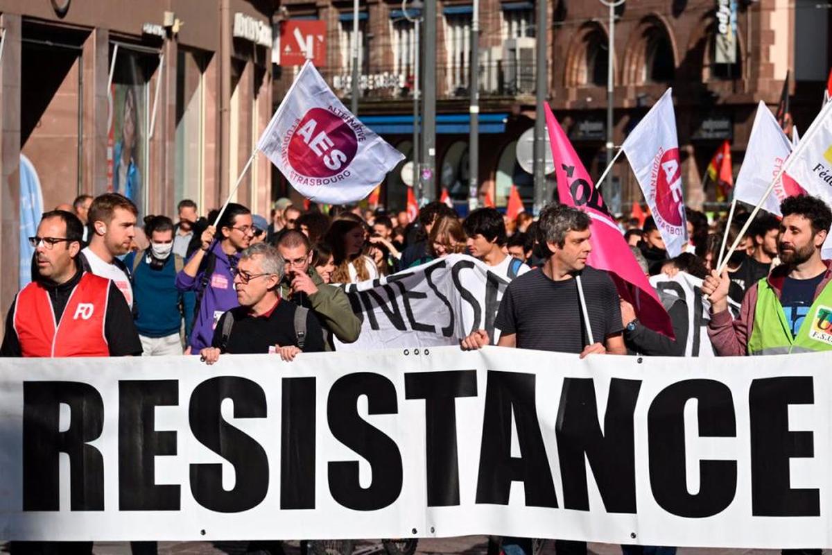 Una imagen de las protestas en Francia