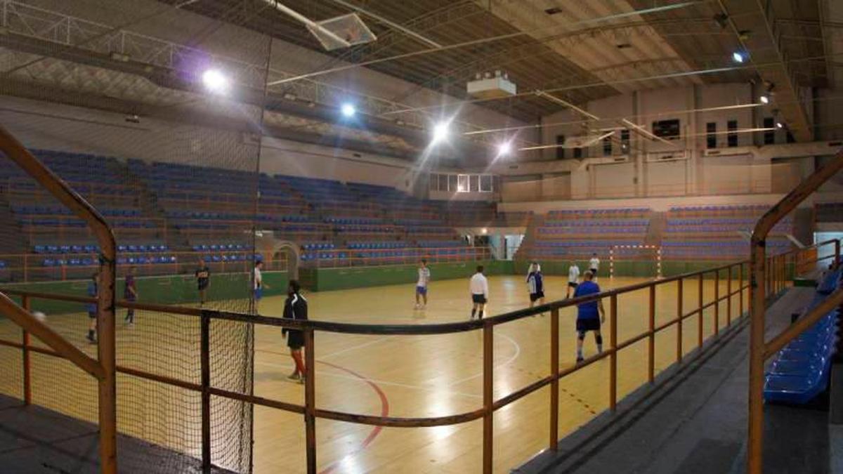 Vista de la pista de La Alamedilla en un partido