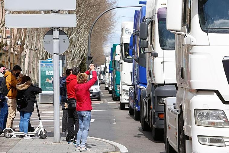 Una de las protestas de Transportistas de la pasada primavera.