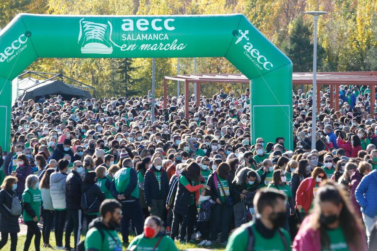 La Marcha Contra el Cáncer en una de sus anteriores ediciones. ARCHIVO