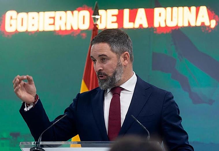 Santiago Abascal, líder de Vox