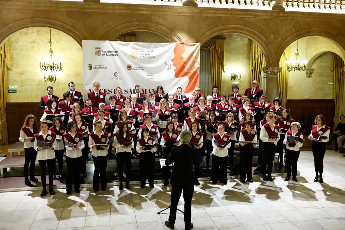 Actuación del Coro de la Universidad de Salamanca.