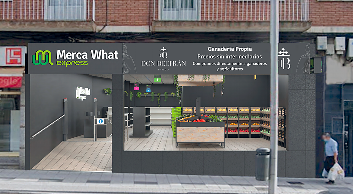 Entrada del supermercado Merca What