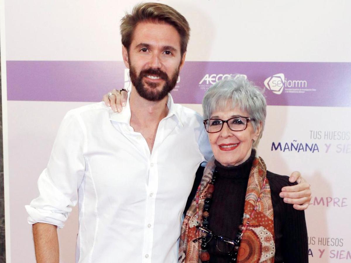 Concha Velasco y su hijo Manuel en una imagen de archivo