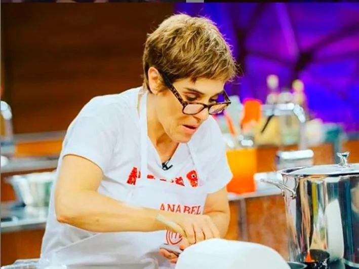 Anabel Alonso en las cocinas de Master Chef Celebrity