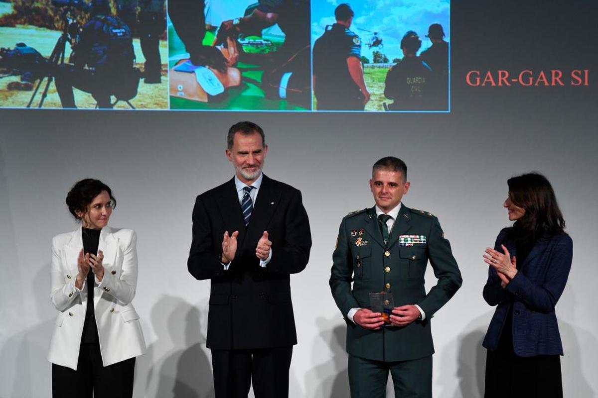 Felipe VI durante la entrega de los premios anuales de la Fundación Víctimas del Terrorismo