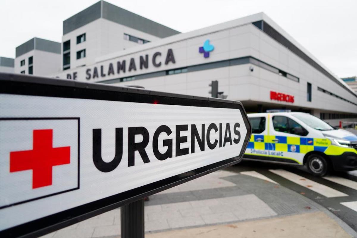 Entrada de Urgencias del Hospital de Salamanca.