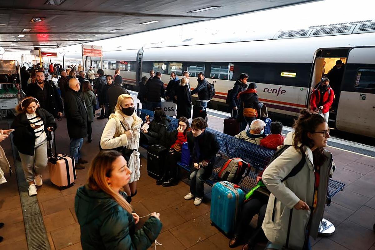 Un tren en la estación de Salamanca