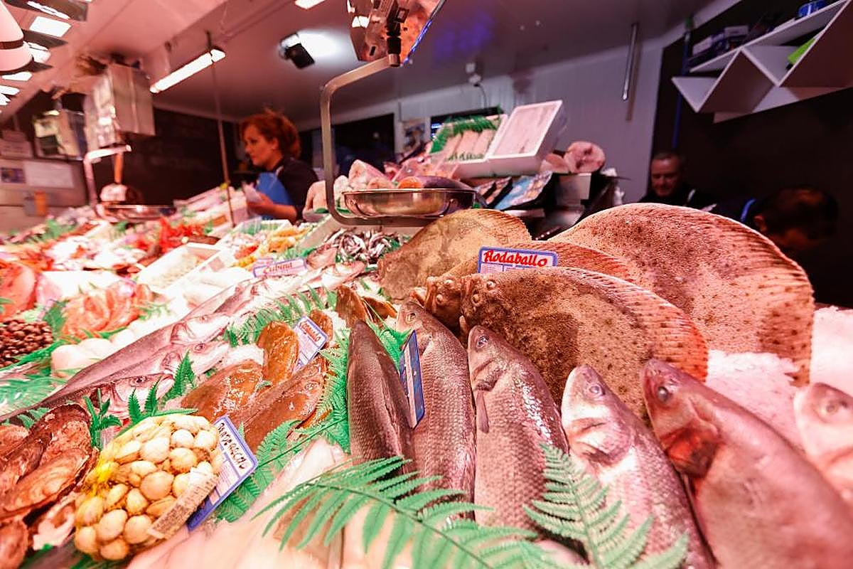 Un puesto del mercado de Salamanca