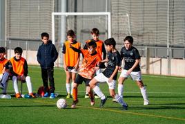 Un partido del fútbol base salmantino